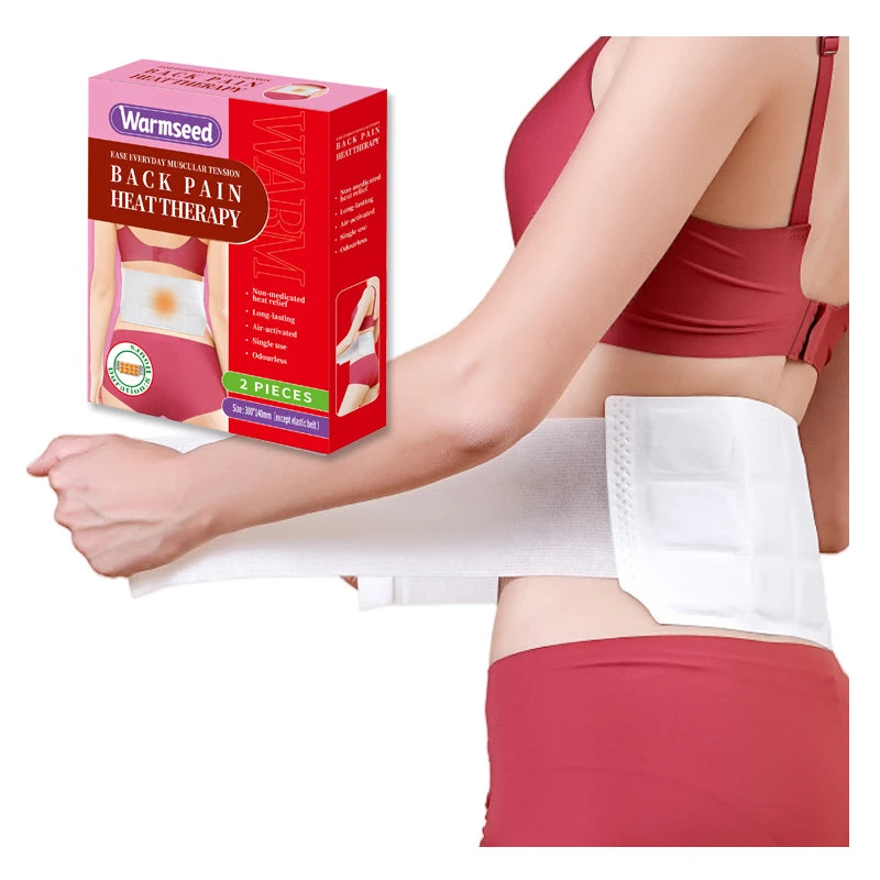 MEILAN CE Certified Adjustable Heating Pad & Heating Pack for Waist Warmer Belt with Hot/Cold Therapy Back Pain Relief 8-12h Use
