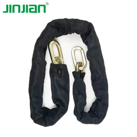 Hardened Steel 10x1200mm Heavy Duty Motorcycle E Bike Bicycle Lock Chain With Small U Lock Customize