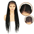 High Quality Hair Manufacture Lace Synthetic Wig 13*7 Lace Frontal Part for Women Braided Synthetic Lace Hair Wigs