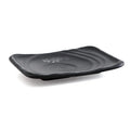 Restaurant Dinnerware Sushi Serving Eco-Friendly Unbreakable Plastic 9 Inch Black Reusable Melamine Plate