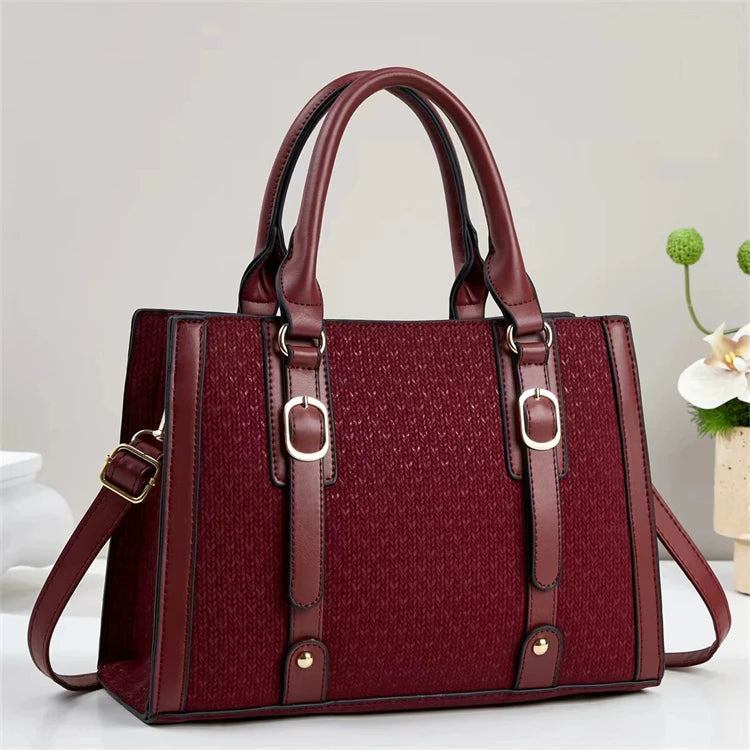 PU Fashion National Zip Hot Selling Women's Waterproof Tote Bag with Large Capacity