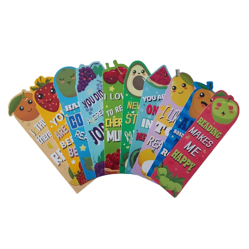 Hot Cartoon Fruit Scented Bookmarks for Kids