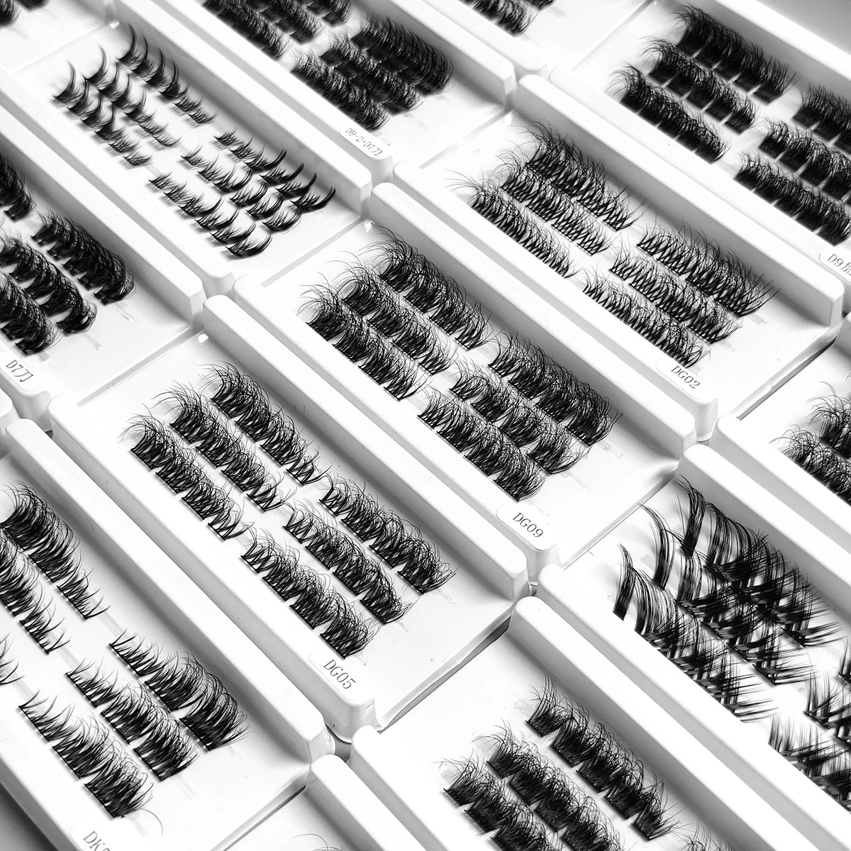 Yiernuo for Premapped Synthetic Hair Lash Extensions From Lashes Factory DIY Cruelty-Free 0.07MM Thickness