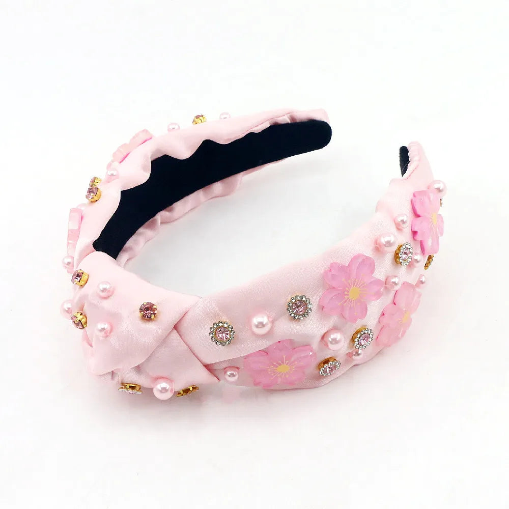 Popular Design Beads Luxury Flower Custom Bowknot Casual Fashion High Quality Hair Accessories