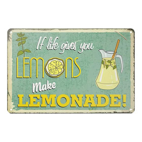 Unique Style Personal Custom Made Retro Metal Plaque UV Printed Vintage Design 20x30cm