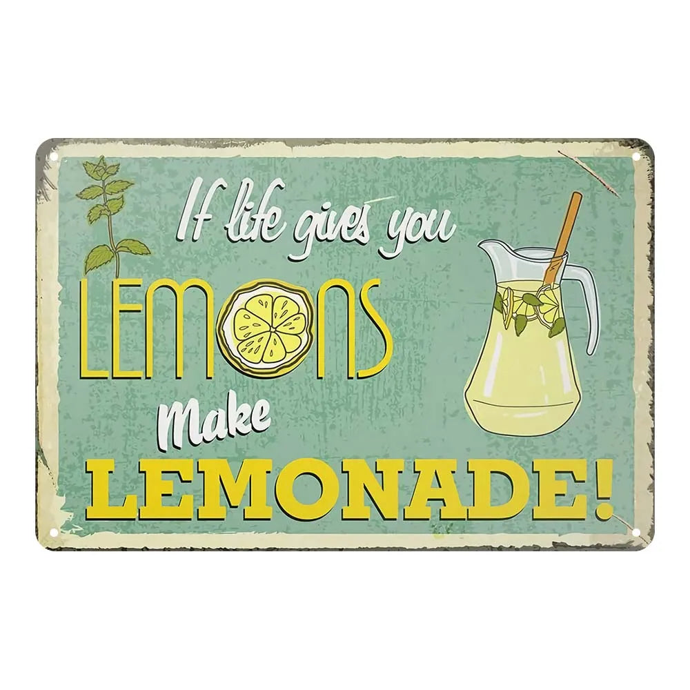 Unique Style Personal Custom Made Retro Metal Plaque UV Printed Vintage Design 20x30cm