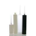 Empty 135ml 300ml Glass Glue Caulking Tube Plastic Sealant Cartridge Silicone Tube With Sharp Mouth Lid and Piston