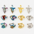 Wholesale DIY Phoenix Shape Adjustable Braided Ring Knitting Accessories Finger Yarn Guide Crochet Loop Ring