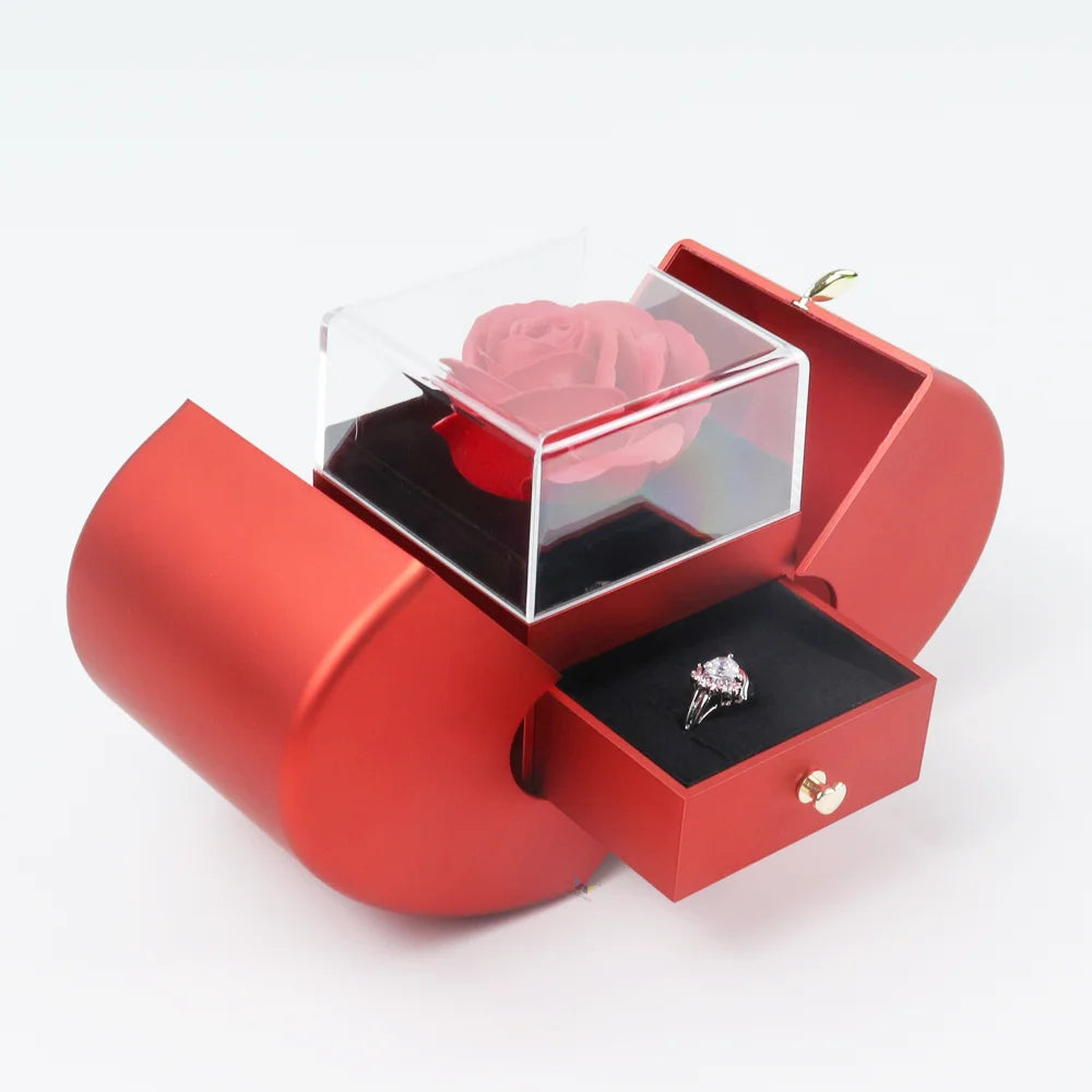 Wholesale Heart Shape Jewelry Packaging Boxes Ready to Ship Heart Shaped Flower Gift Box