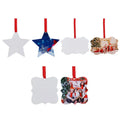 Aluminium Christmas Tree Angel Sublimation Hanging Ornaments White 80mm Size Thermal Transfer Printing for Home Decoration