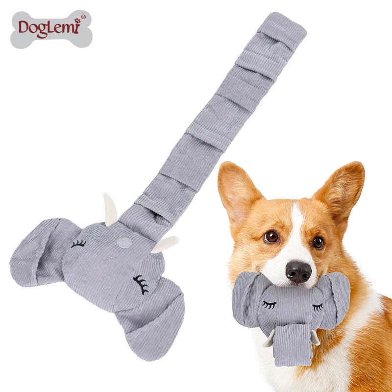 Indestructible Eco-Friendly Dog Plush Toys Machine Washable Christmas Snuffle Toy for Dog Play Squeaky Nose Work Bite Pillow Bag Pet chew toys