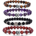 Buddha 8mm Beaded Bracelet for Women Men Gemstone Chakra Buddhism Bracelets