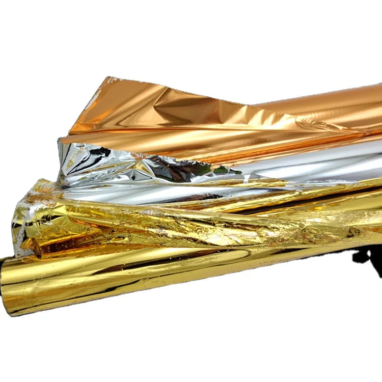 Best Price 0.64X120m/roll Gold Leaf Roll for Gilding Furniture Wallpaper Home Decoration Silver Leaf Rolls for Art Decoration