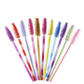 Shiny Crystal Handle Eyelash Applicator Wands Curler Disposable Extension Nylon Mascara Wands Eyebrow Comb Spoolies Brushes