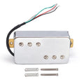 Two Line 6 String Electric Guitar Humbucker 3+3 Pole Piece Pickup for LP Guitar Chrome