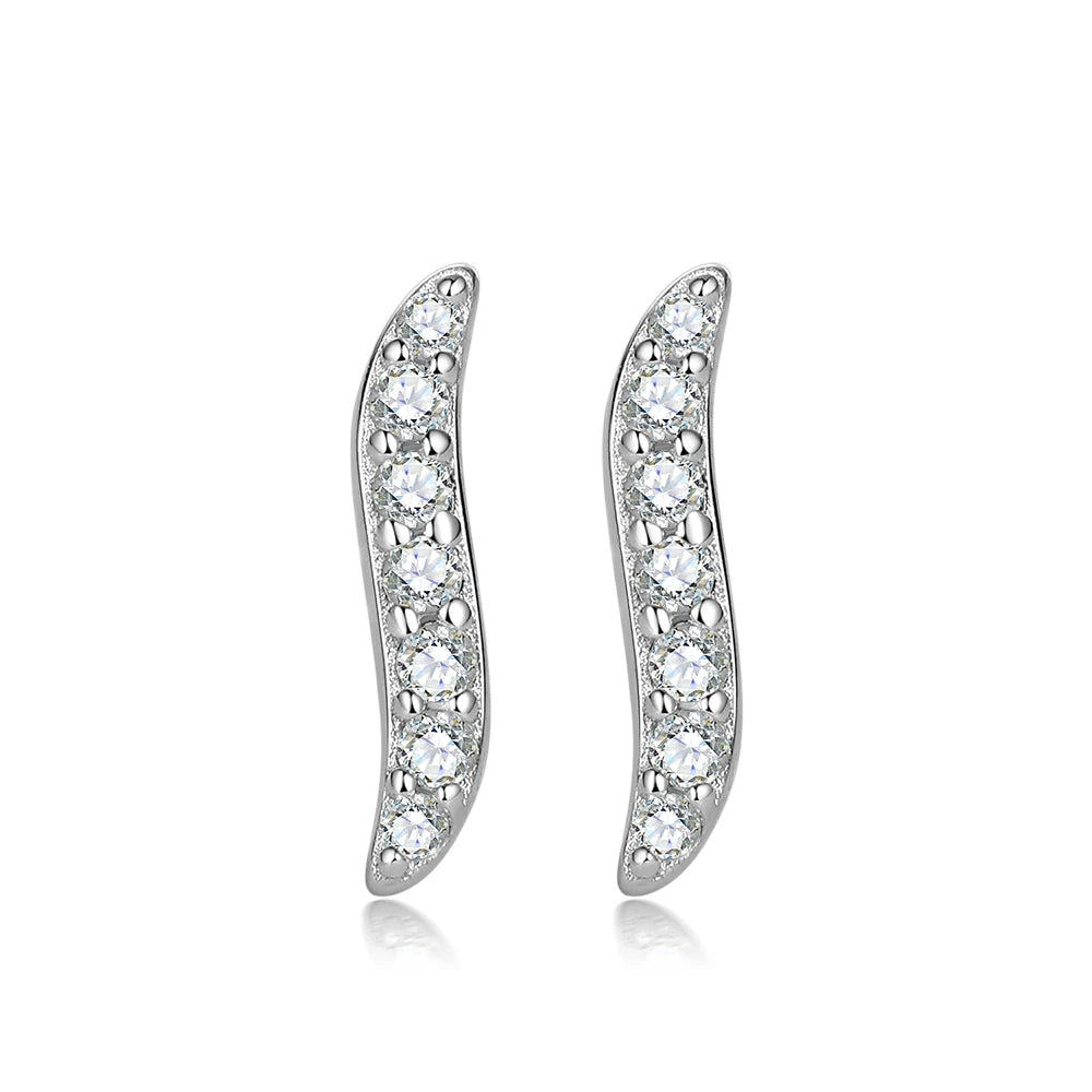 Fashion Jewelry Stud Earring 925 Silver Simple Design Earring for Women