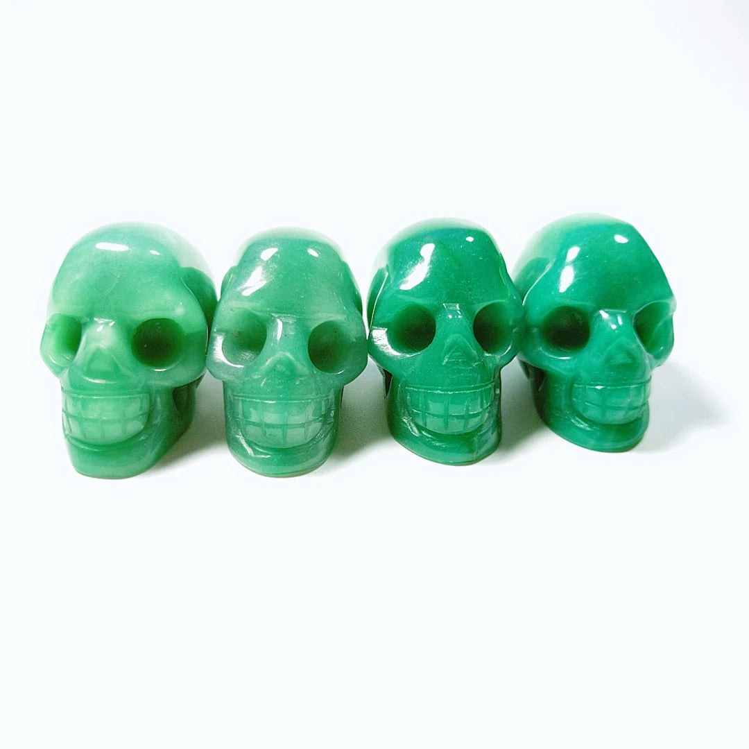 Huiying Cheap price 2 inch natural green aventurine stone stone skulls paperweight for sale