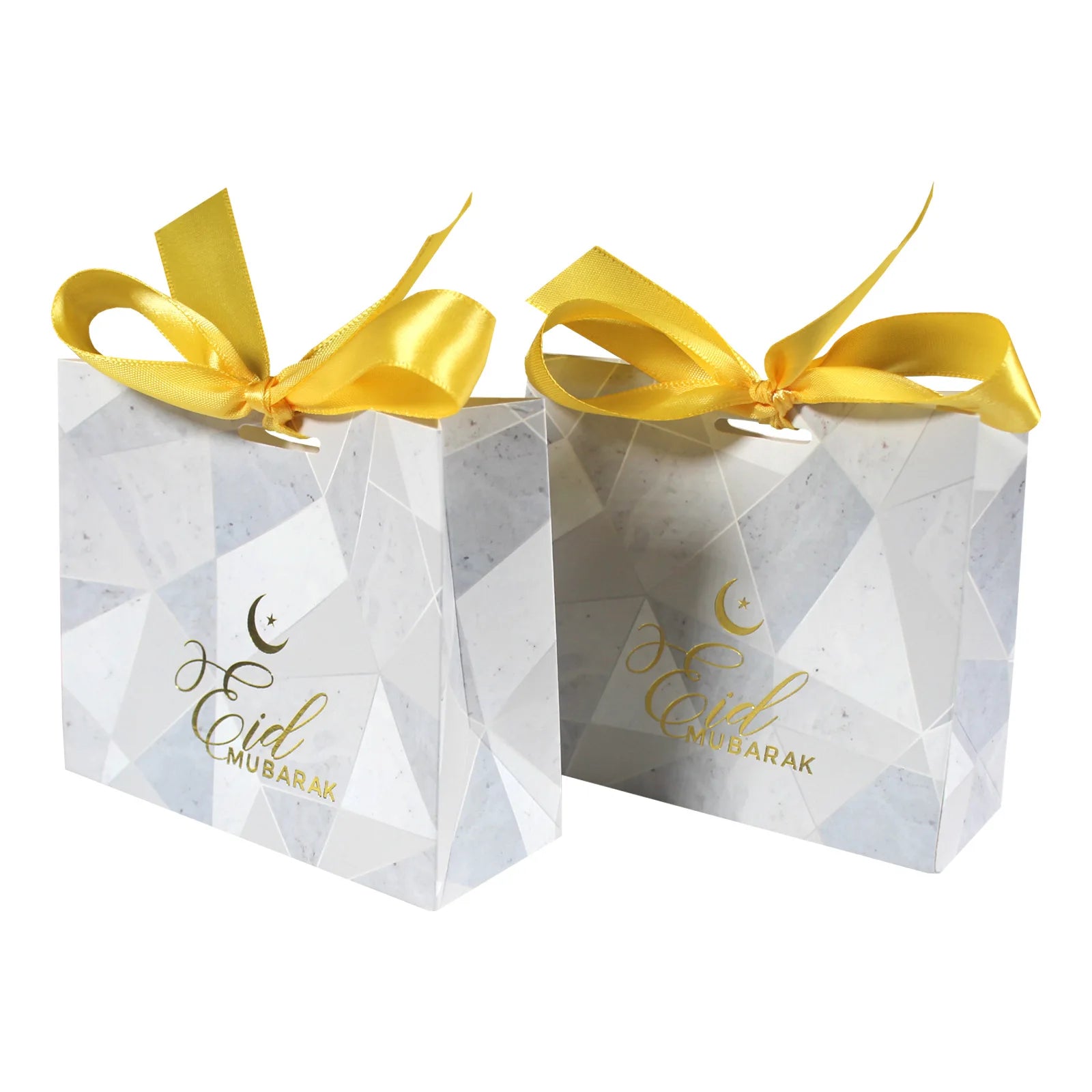Ramadan | Islamic Muslim Gifts Goodie Bags Beautiful Metallic Gold Finish Marble Design Islamic Gift Bags Islamic Gift Bags