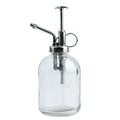 350ml Vintage Style Plain Glass Watering Spray Bottle with Top Pump for Indoor Outdoor Garden Using