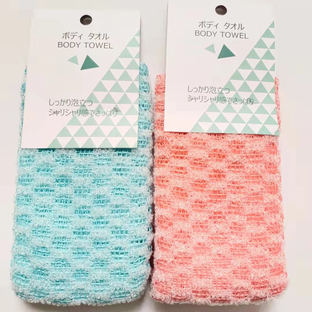 Factory Price Wholesale Hot Selling Body Scrubbing Brush Exfoliating Back Scrubber Towel