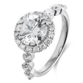 Customizable Lab Grown Diamond Rings for Women Fine Jewelry Platinum Wedding Promise Set for Couples Engagement Occasion