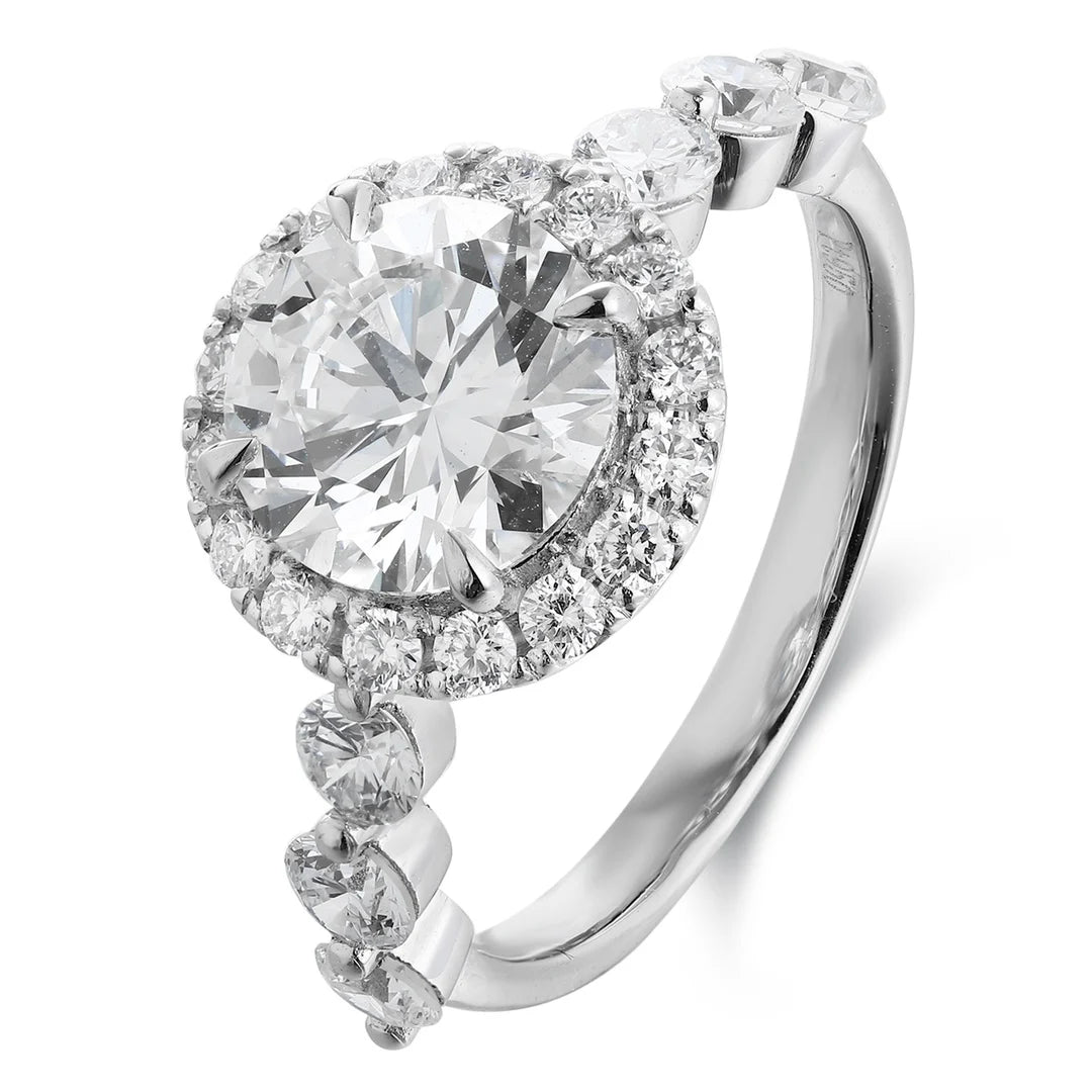 Customizable Lab Grown Diamond Rings for Women Fine Jewelry Platinum Wedding Promise Set for Couples Engagement Occasion