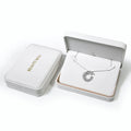 Custom High End Eco-friendly PU Leather Square Necklace Box Green Black White Color Scheme Luxury Big Size Jewelry Packaging