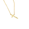 Luxury 18K Gold Plated Cross Necklace Personalized 925 Silver Chain Men Weddings Engagements DIY Trendy Couple's
