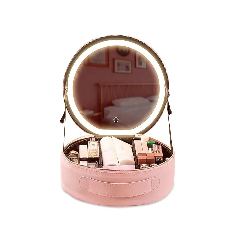 Accept Custom Logo Cosmetic Pouches Makeup Bag for Travel With Luggage Straps With Zipper