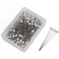 100Pcs Ball Head Pins Round Pearl Wedding Hijab Pin Corsage Boutonniere Flower Decoration Bouquet Pins With Box Packing