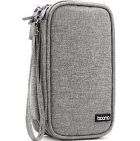 Wholesale Multifunctional Small Electronic Accessories Organizer Bag Polyester 2 Layer USB Disk Charging Cabel Storage Bag