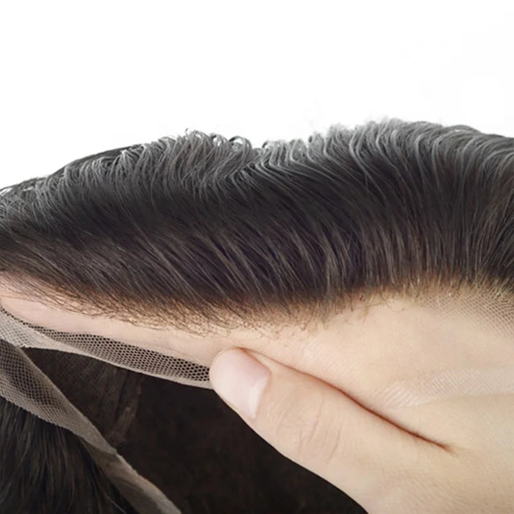 N6 Toupee swiss Lace Front Wig Men 6/8 Q6 Skin Base Korea Toupee Original Toupee Hair Wig for Men