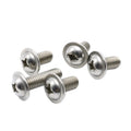 Stainless Steel and Black Zinc Plated Metric Oval Head Allen Key Socket Flange Washer Button Head Machine Screw