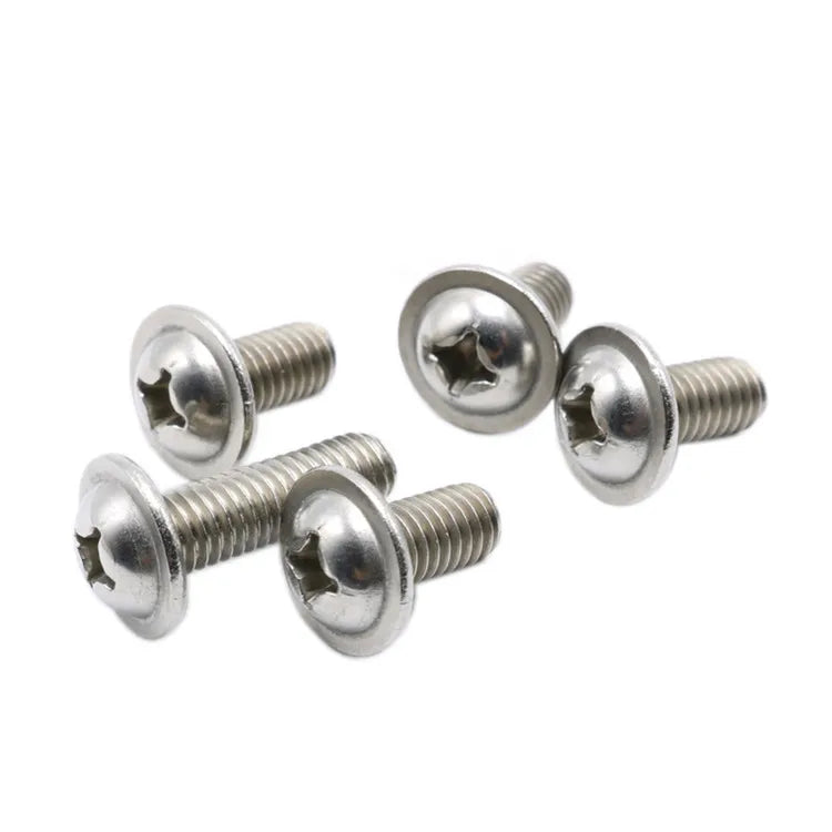 Stainless Steel and Black Zinc Plated Metric Oval Head Allen Key Socket Flange Washer Button Head Machine Screw