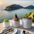 Modern Eco-Friendly Acrylic White Round Cake Stand Cubes Home Use Display Racks for Food & Buffet Wedding Decoration Risers