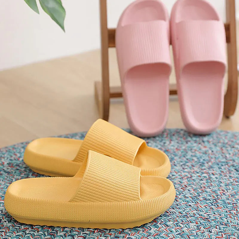 Men's EVA Thick Bottom Slippers Soft and Comfortable Non-slip Function Rubber Slide Women's Summer Slippers