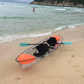 Double Clear Transparent Kayak 2 Person Kayak Sale with Orange Inflatable Balls Crystal Kayak for Sale