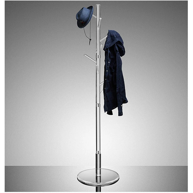 Transparent Acrylic Modern Coat Rack Simple Creative Home Floor-standing Hanger for Bedroom or Office Living Room Furniture