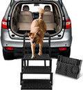 Black Myth Wukong Adjustable Folding Aluminum Frame Pet Dog Ramp Convenient Car Stairs Ladder Large Dogs Sports Handle