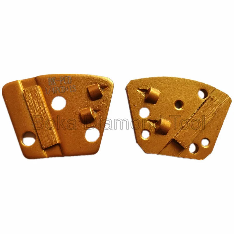 Hot Sale High Efficiency Trapezoid 1/4 PCD Scraper Segment Diamond Tools Grinding Pad for Remove Concrete Glue Epoxy Surface