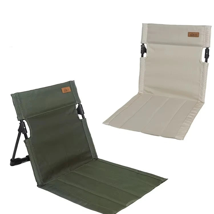 Outdoor Foldable Camping Chair Garden Park Single Reclining Chair Backrest Cushion Picnic Camping Foldable Beach Chair