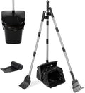 Poop Scooper Swivel Bin Rake & Shovel for Medium and Large Dogs Heavy Duty Pooper Scooper with 20 Waste Bags