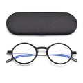 High Quality Fashion Plastic Mixed Metal Round Blue Light Blocking Reading Glasses