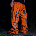 Custom Embroidery Midweight French Terry Cotton Vintage Streetwear Elastic Waist Breathable Acid Wash Jogger Sweatpants