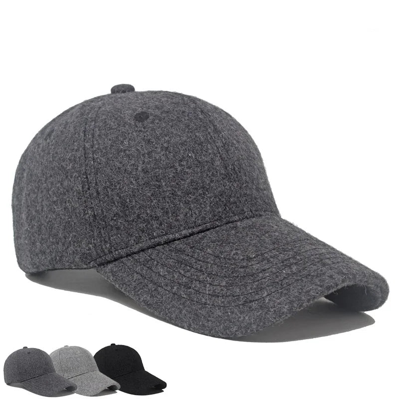Wholesale Thick Furry Baseball Cap Womens Casual Fashion Duck Tongue Winter Warm Men Caps Baseball Cap