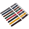 Luxury Genuine  Multi Color Size  Leather Watch Strap Soft  Wear-resistant Support LOGO Custom Leather Strap