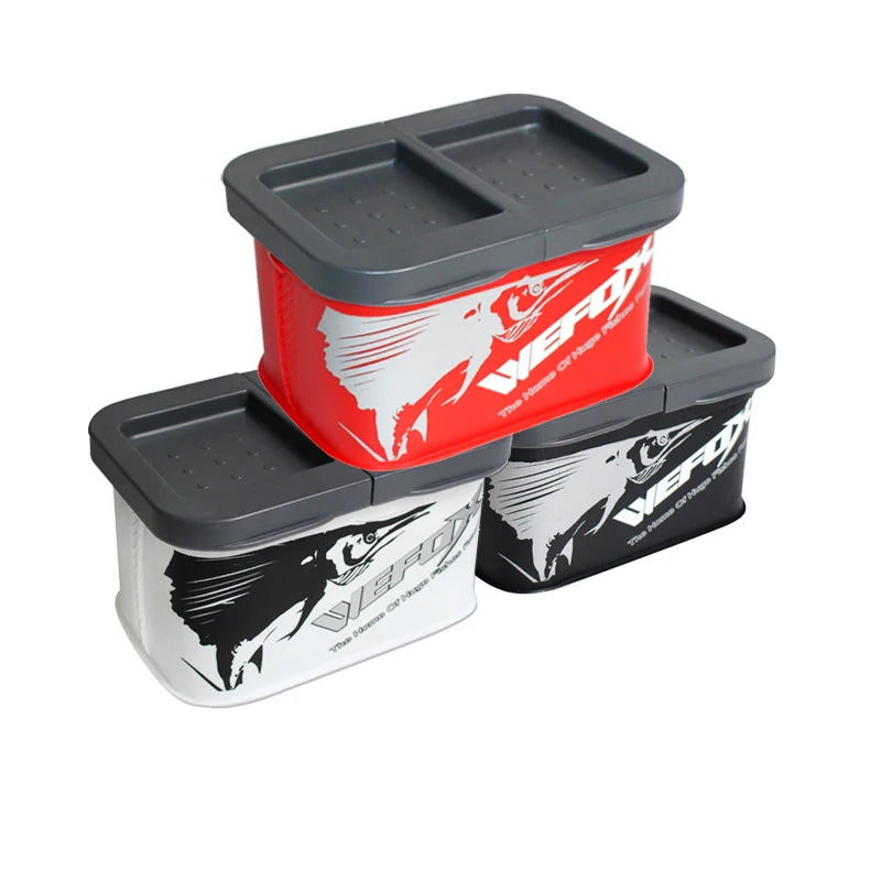 WEFOX EVA Single Layer Waterproof Live Bait Fishing Box for Shrimp Rock & Antarctic Shrimp for Outdoor Reel Fishing