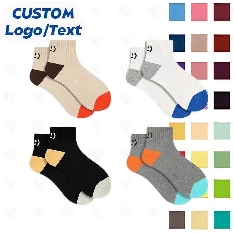 FREE DESIGN MOCKUP Design Your Own Logo Socks Customized Men Socks With Custom Design Logo
