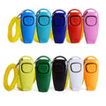 Wholesale Custom Logo 2-in-1 Waterproof Dog Agility Training Clicker Whistle Eco-Friendly Multi-Colors Agility Equipment