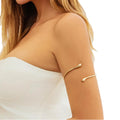 Elegant Open Adjustable Big Designer Hug Upper Arm Bracelet for Women Trendy Charm Cuff Bracelets Accessories Fashion Jewelry